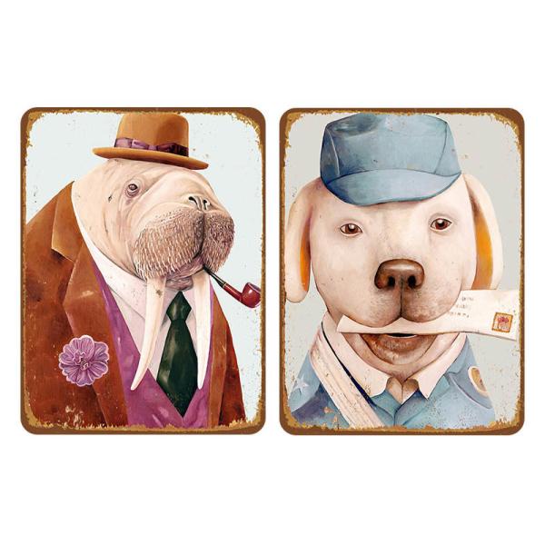 Customization Daily Household Items A4 Size Iron Plate Bedroom Wall Painting