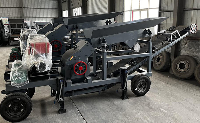 4P 5.5kw Mill Crusher Каменная машина с дизельной мощностью 1-3t/H