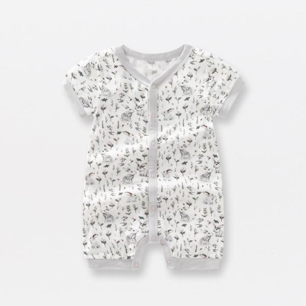 Baby Rompers Wholesale Fashion Romper Short Sleeve Baby Solid Bodysuit