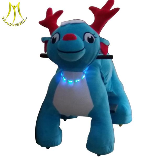 Hansel l entertainment zoo rider toy to kids battery operated animal walker Christmas deer with led