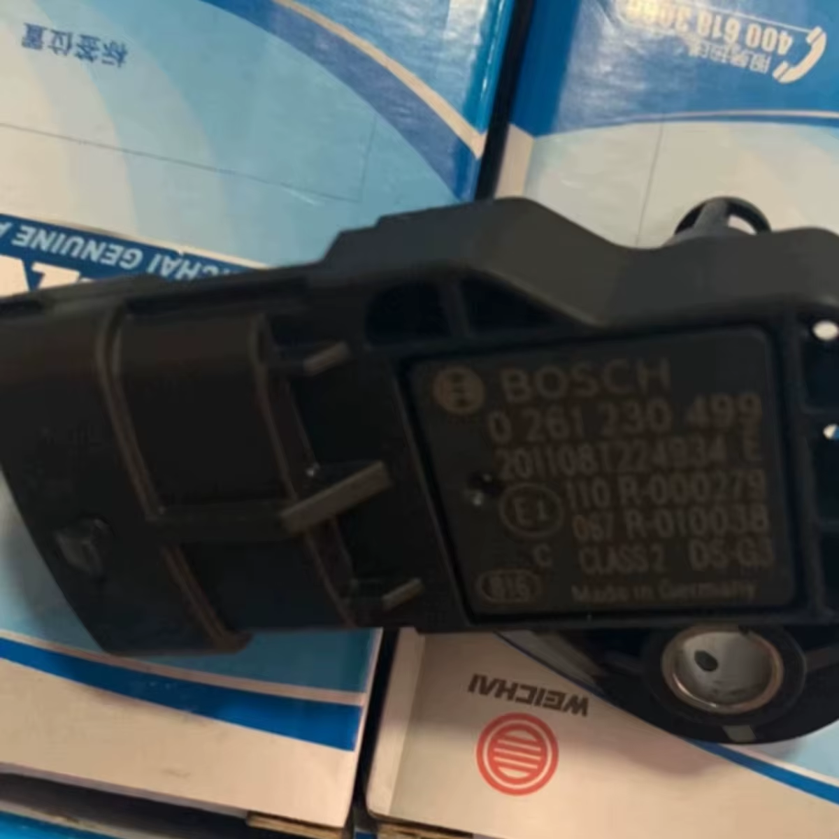 Weichai Original 6HH1 Gasoline Intake Pressure Sensor 1001292423 for National VI Vehicles Machinery Engine Parts Temperature