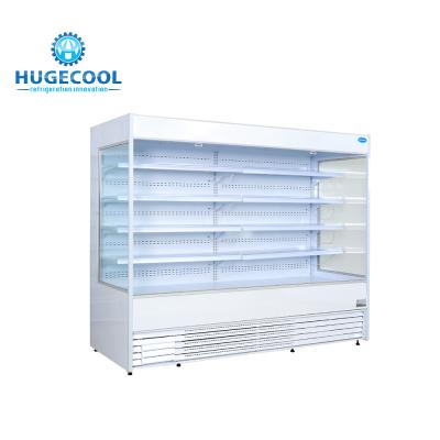 Multideck refrigerou a vitrina, shelving da exposição do refrigerador do supermercado