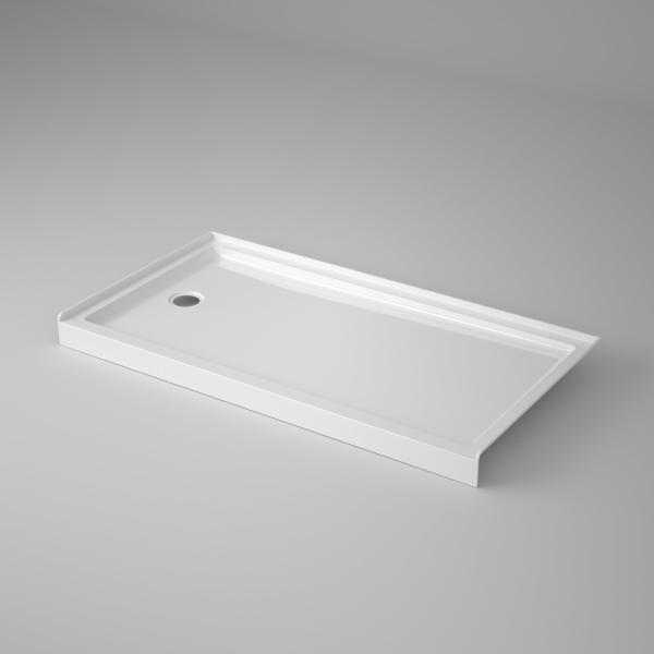 Canada Market Rectangular Acrylic Shower Tray 60X32 prime prime with Left Waste Hole