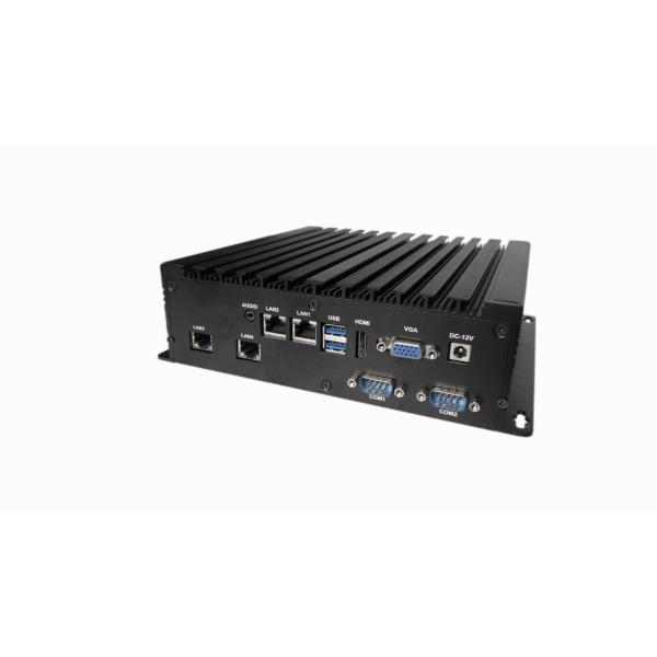 MIS-EPIC06-4L Fanless Box PC / IPC Industrial Computer U Series CPU 4 Network 6 Series 6USB