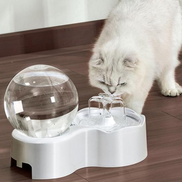 Fontaine à eau pour animaux de compagnie avec stérilisation UV, distributeur d'eau intelligent à remplissage automatique pour chien