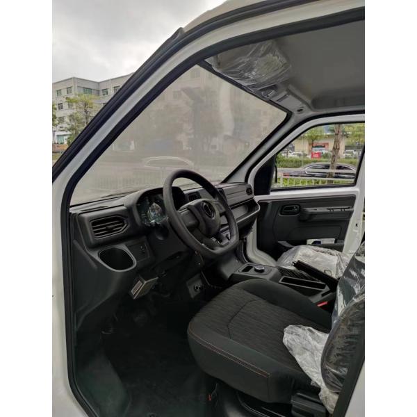 Mini camión eléctrico con suspensión trasera Macpherson y volante multifunción