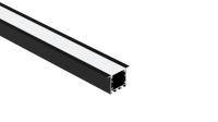 L'extrusion en aluminium de W35*H35mm LED profile le bâti enfoncé avec le diffuseur de PC
