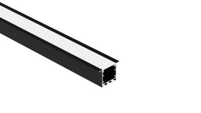W35*H35mm LED Aluminium Extrusion Profiles Recessed Mount With PC Diffuser