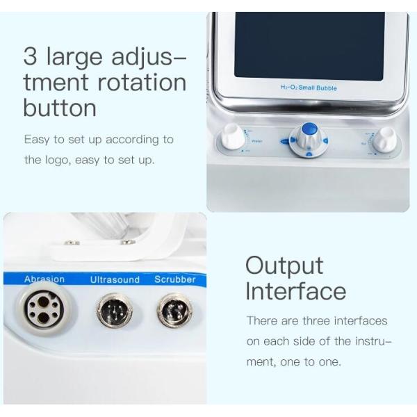 Hydrogen Oxygen Facial Rejuvenation Machine Black / White Color Optional