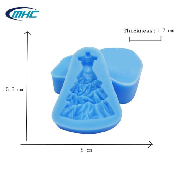Silicone Baking Utensils Handmade Diy Sustainable Dress Shape Cake Decorating Silicone Mold