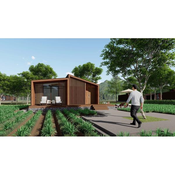 Wood Exterior Turnkey Prefab Homes Garden Backyard Timber Prefabricated Houses