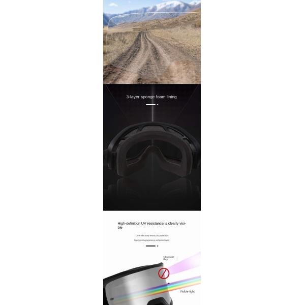 Lunettes de cyclisme avec verres traités, protection UV, sport, antibuée, aérées, pour le vélo, coupe-vent