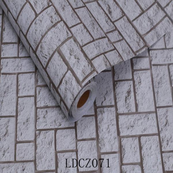 DIY 3D Brick Stone Wallpaper 3D PVC Wallpaper Sticker For Villa Hospital School
