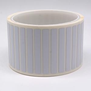 50.8x6.35mm High Temperature Adhesive Labels 1mil White Gloss Polyimide Label