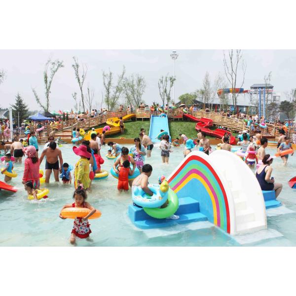 Customized Kids Water Slides Amusement Park Games For Family Interaction