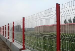 Triângulo Curvas PVC revestido Fazenda e jardim Cercas V malha Ferragem de aço