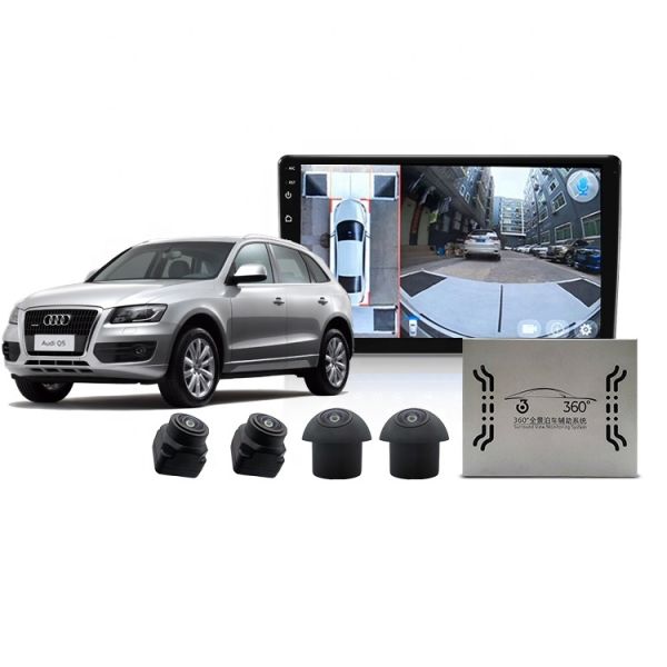3D 360° Surround View Monitoring System with 1080P Bird-Eye Panorama Multi-Angle Parking Assist for Cars, SUVs, Vans & Trucks