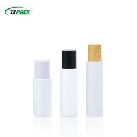 PET Plastic Cosmetic Bottle with Wooden Cap 60ml 80ml 100ml