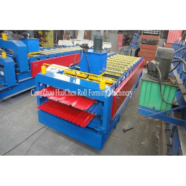 Roof Wall Double Sheet Roll Forming Machine Panasonic Omron Encoder