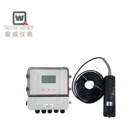 Portable Doppler Ultrasonic Flowmeter Wall Mount Aluminum Housing