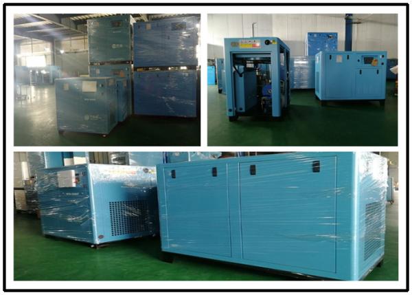 Stationary Oil Lubricated Low Noise Air Compressor 132KW 3 Phase Single Stage