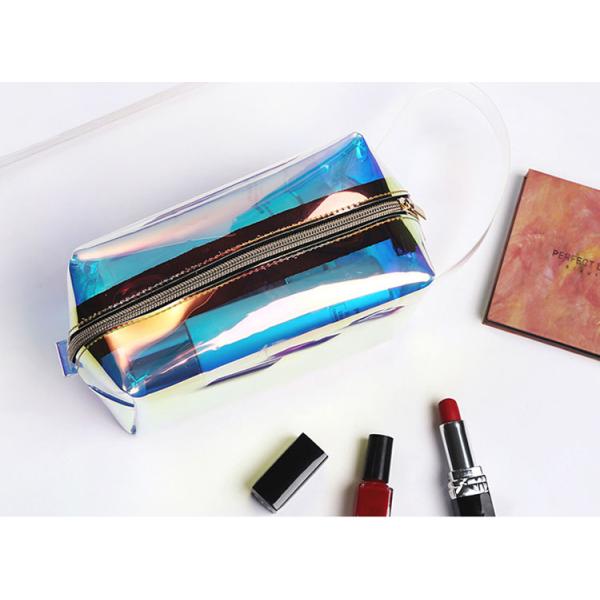 Transparent laser TPU cosmetic bag small portable lady ins wind super fire makeup bags with large capacity