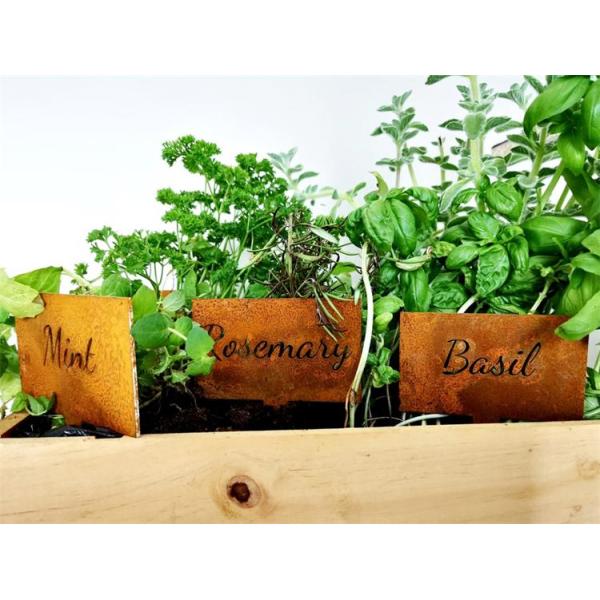 1.5-2mm Corten Steel Metal Herb Signs