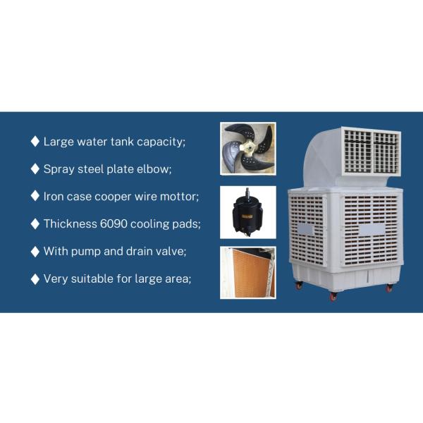 30000cmh industrial evaporative air cooler/industrial air conditioner/desert cooler Cooling System water conditioning