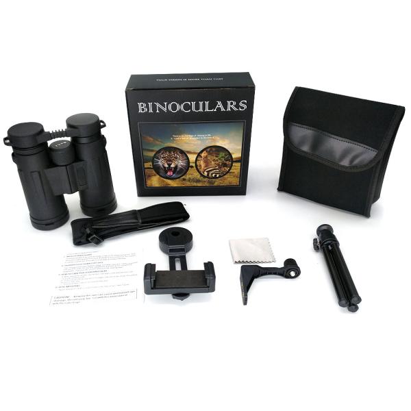 8X42 HD Waterproof ED Binoculars 10X42mm Roof Prism Binoculars For Hunting