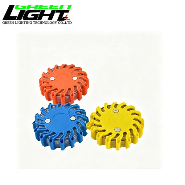 IP68 Magnetic LED Beacon Warning Indicator Light Rechargeable 5W 16LED Multi Color Flashing Light DC5V Li-ion