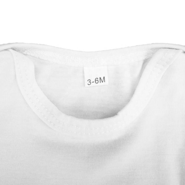 Sublimation Blank Baby Clothes Custom Print Plain Polyester Newborn Rompers Sublimation Baby Onesie