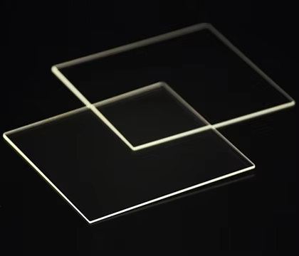 Square High Uv Transmission Clear Fused Quartz Plate Customize Polishing Transparent Quartz Substrate