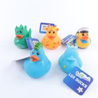 Wholesale Yellow Mini Rubber Ducks Key Rings Pendant With Logo Custom Metal Key Ring Vinyl Toy Promotional Gifts
