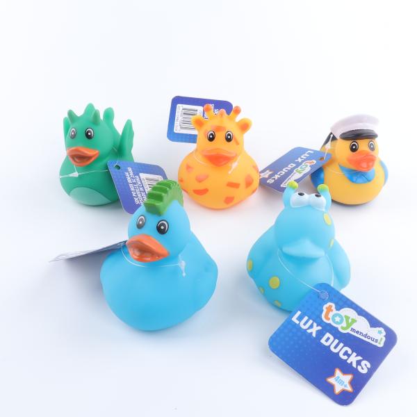 Wholesale Yellow Mini Rubber Ducks Key Rings Pendant With Logo Custom Metal Key Ring Vinyl Toy Promotional Gifts
