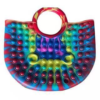 PNF colorido do silicone EN71 remexe-se a Toy Bag 20x32in para mulheres