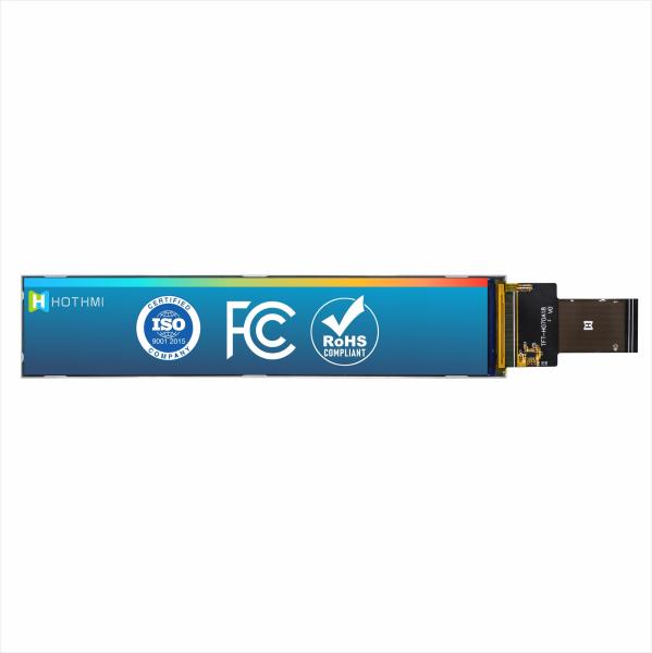 Écran LCD couleur IPS de 7 pouces à vue complète/module d'écran couleur matrice à points 280x1424/peut être équipé d'écran tactile/interface RVB/température large