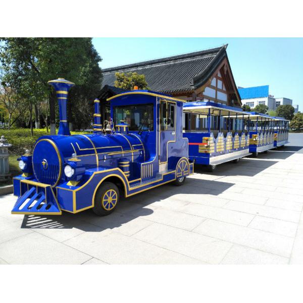 Поезд 42 мест электрический Trackless, электрический туристский поезд для внешнего воссоздания