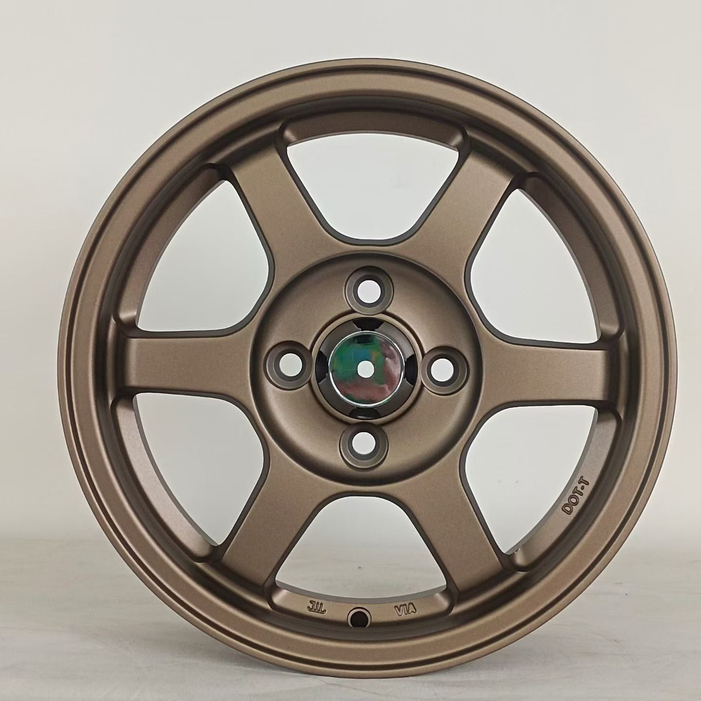 6061-T6 Forged TE37 Style Wheels Matte Bronze Racing Rims Custom Offset for Tesla Model 3 Y Audi A3 Mercedes BMW