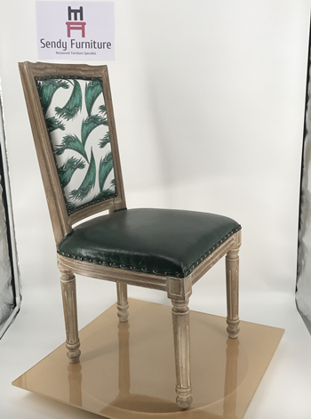 American Style Rustic Wood Restaurant Chairs High Back Arm / Armless For Wedding / Event