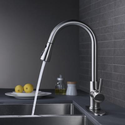 Poignée de levier de robinet de mélangeur d'acier inoxydable de la cuisine 304 Matte Black