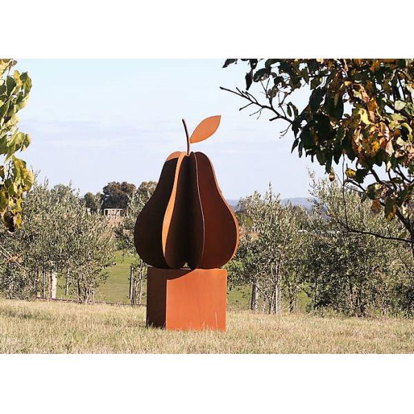 Garden Decorations Contemporary Corten Steel Sculpture Fire Pit for Outdoor