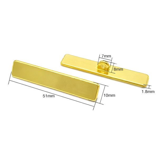 Hardware Sofa Button Rectangular Pendant Throw Pillow Decorative Buckle Golden Sofa and Bedhead Upholstered Buckle