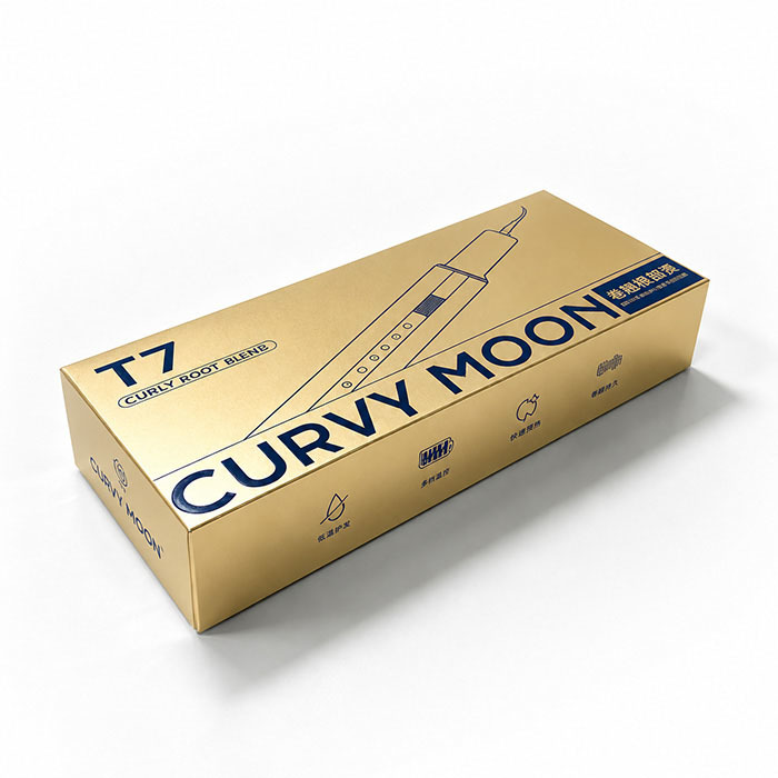 Metallic Gold Lid Base Custom Gift Boxes with Spot Color Printing Luxury Product Packaging