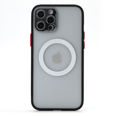 8mm Induction Metal leans Magnetic Phone Case For 6.5 Inch IPhone