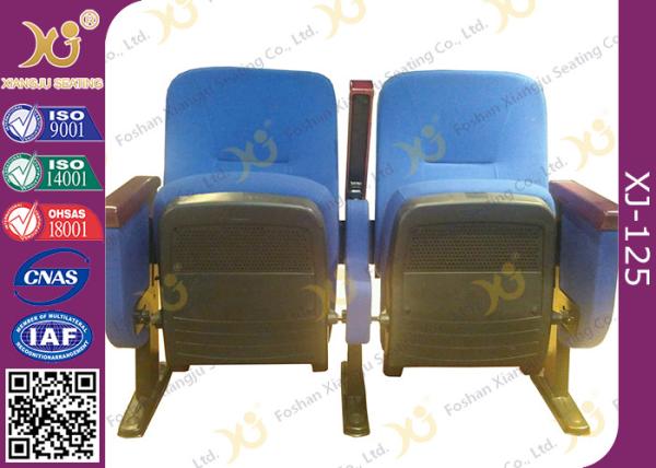 Commercial Level Church Auditorium Seating Floor Fixed Low Back Church Chair