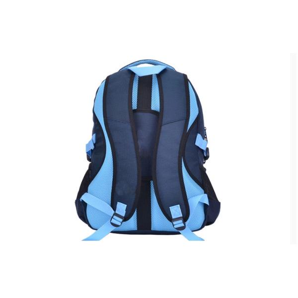 Polyester Children School Bag , Cute Style Blue / Black School Book Bags