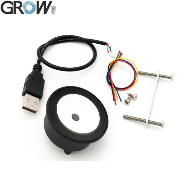 GROW GM73 Маленький круглый, легкая к установке USB UART 1D 2D QR-код, сканер штрих-кода
