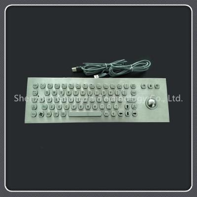 Teclado industrial durável com Trackball, teclado da montagem do painel para o quiosque