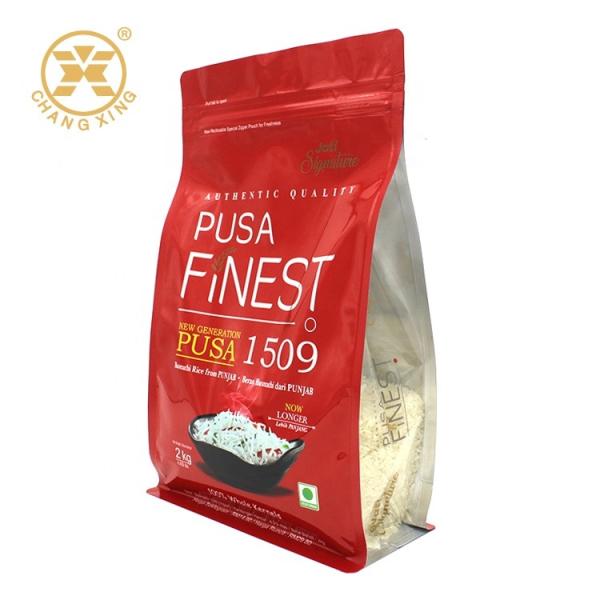 1kg BOPP Matt Finish Zip Lock Resealable Paper Bags With Window For Tea Powder Stand Up