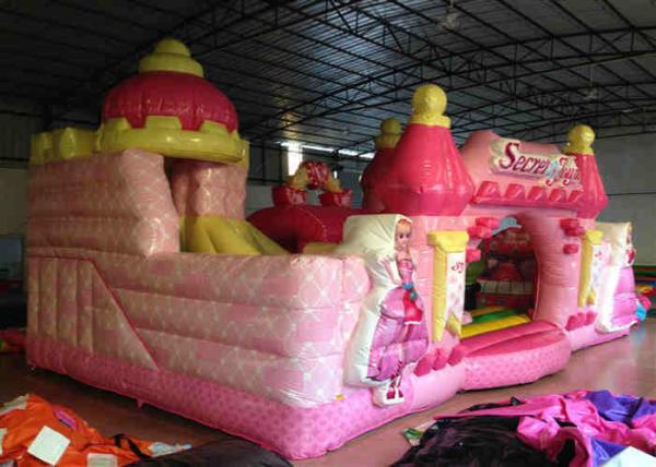 Waterproof Princess Bouncy Castle  Full Digital Printing , Attractive Giant Bouncy House
